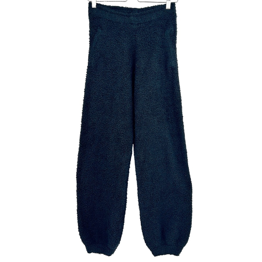 SKIMS Womens Onyx Cozy Knit Boucle Loungewear Baggy Jogger Pants Size XXS/XS